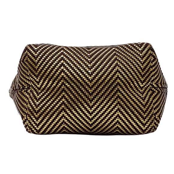 Hermes Hermès Kaba Chennai PM Women's Handbag Tote Bag in Gold and Brown Leat... - Picture 3 of 12